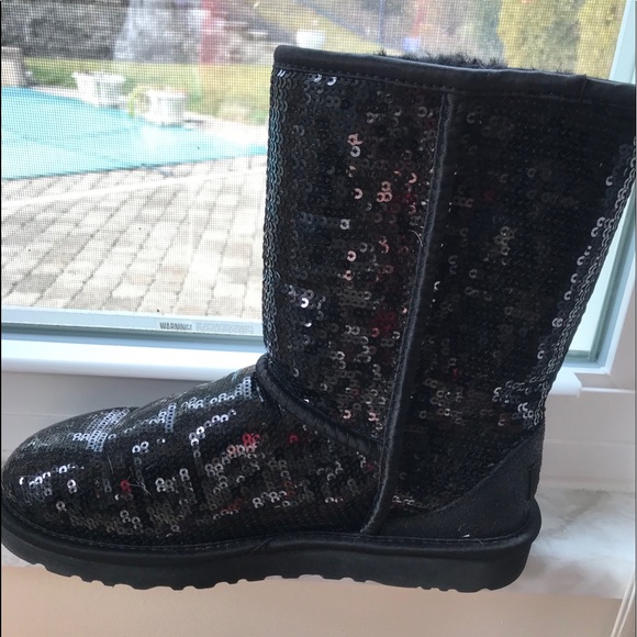 UGG black sequence sterling lined boot - Picture 1 of 4